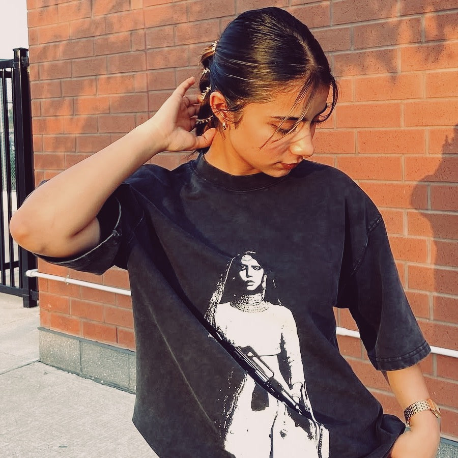 Ruthless Queen Oversized Faded T-Shirt