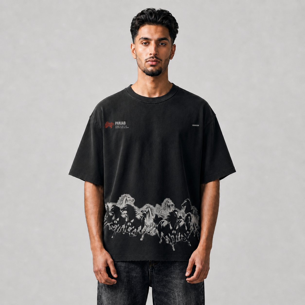 Sovereign Panjab Oversized Faded T-Shirt