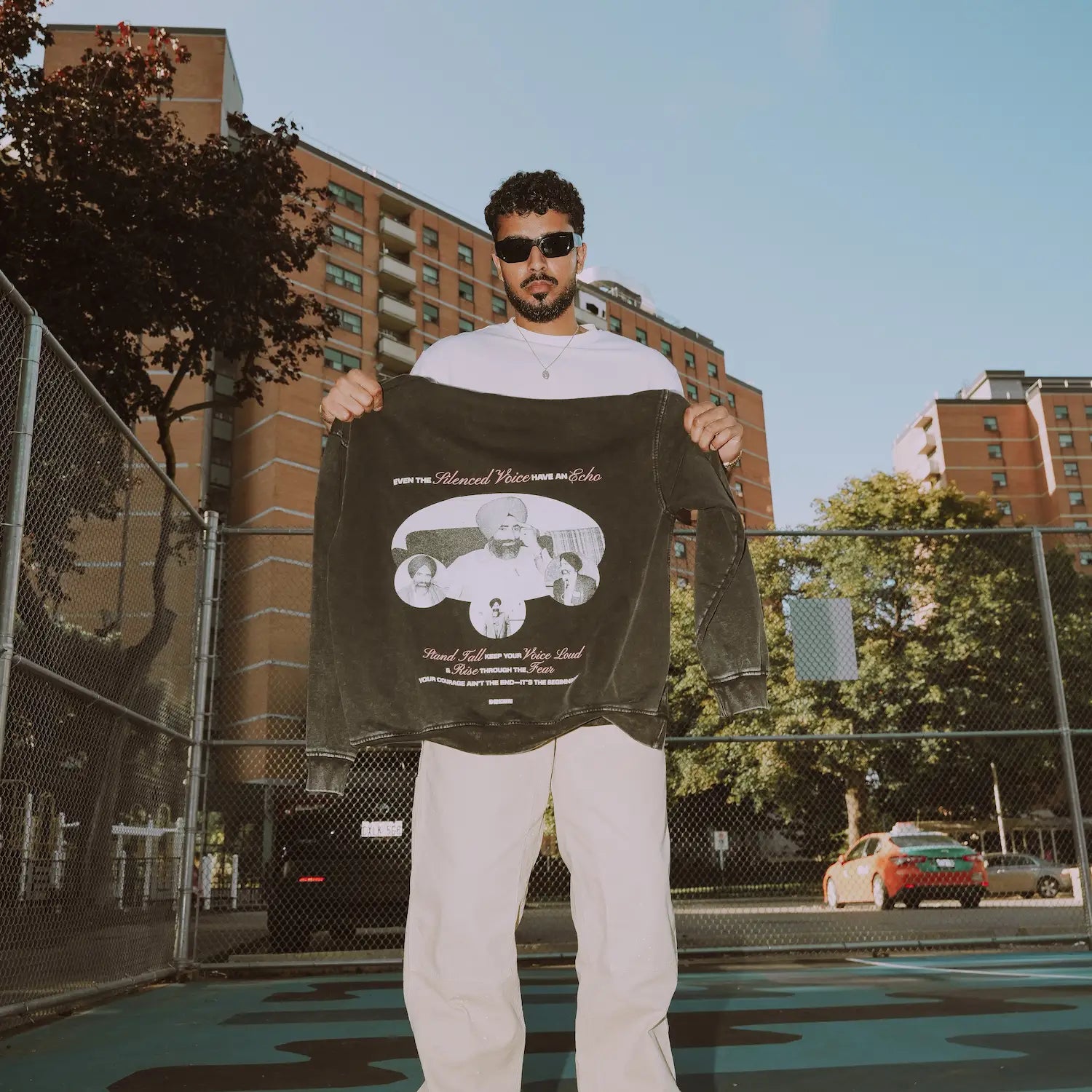 Every Name Counts Oversized Faded Hoodie