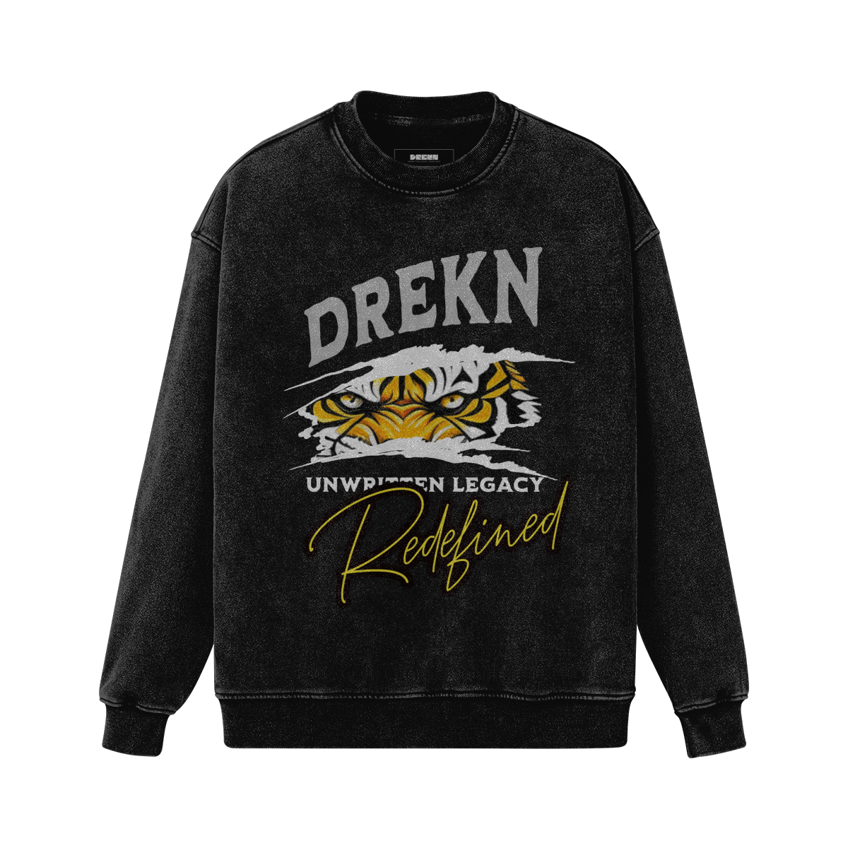 Drekn Tiger Oversized Faded Sweatshirt