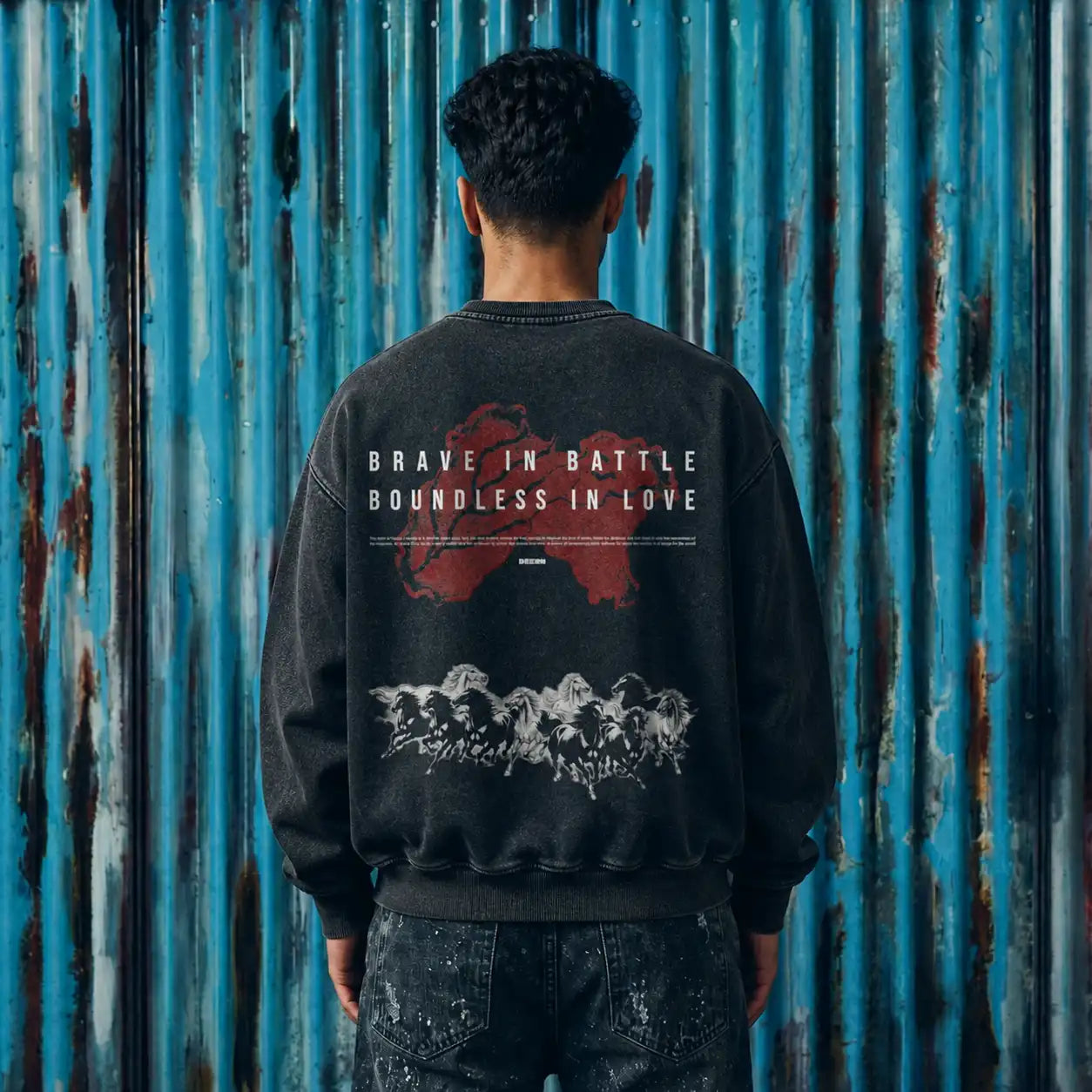 Sovereign Panjab Oversized Faded Sweatshirt