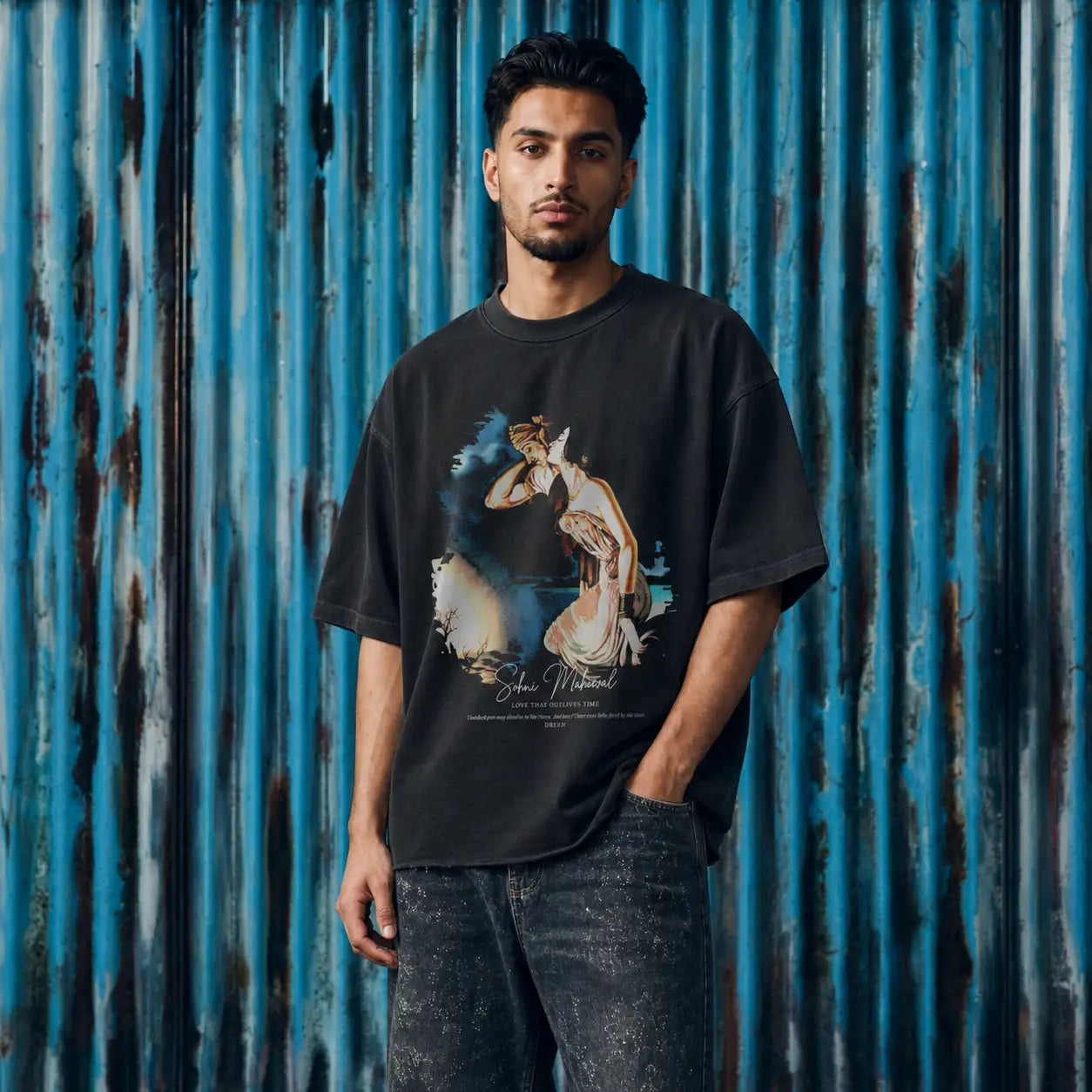 Sohni Mahiwal Oversized Faded T-Shirt
