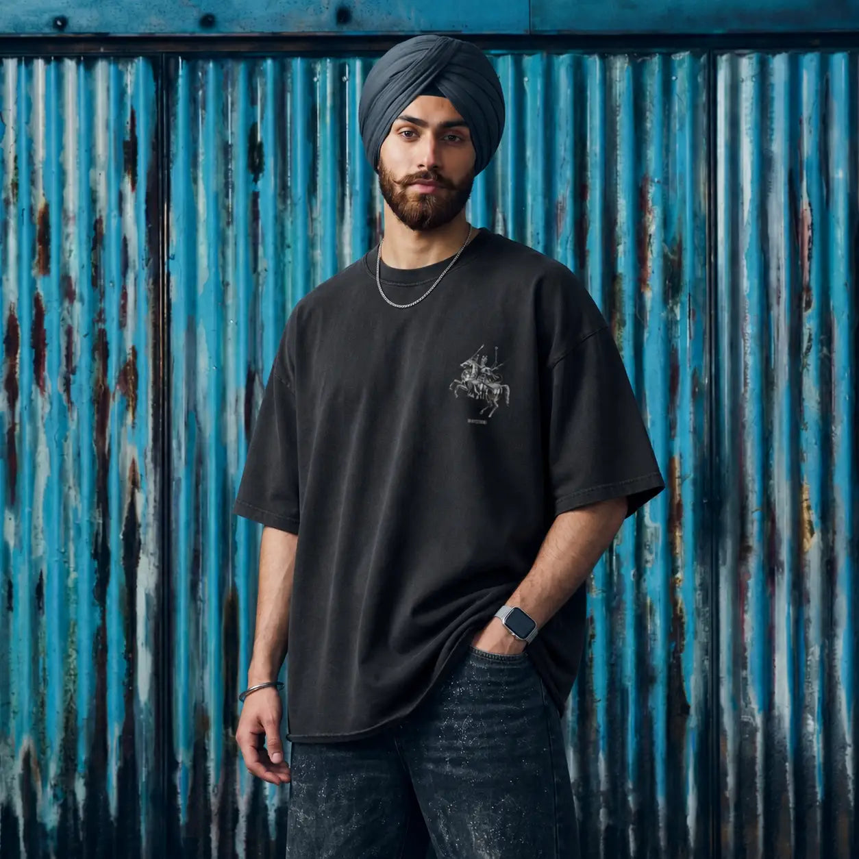 We Akali Oversized Faded T-Shirt