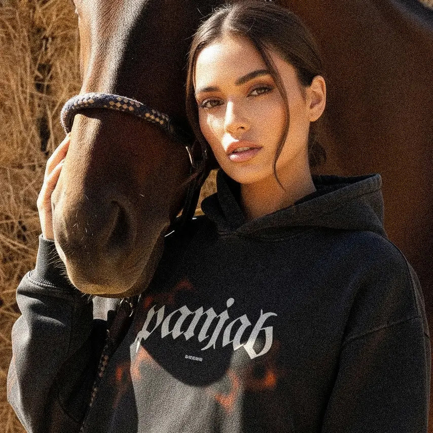 Panjab Powerhouse Oversized Faded Hoodie - DREKN