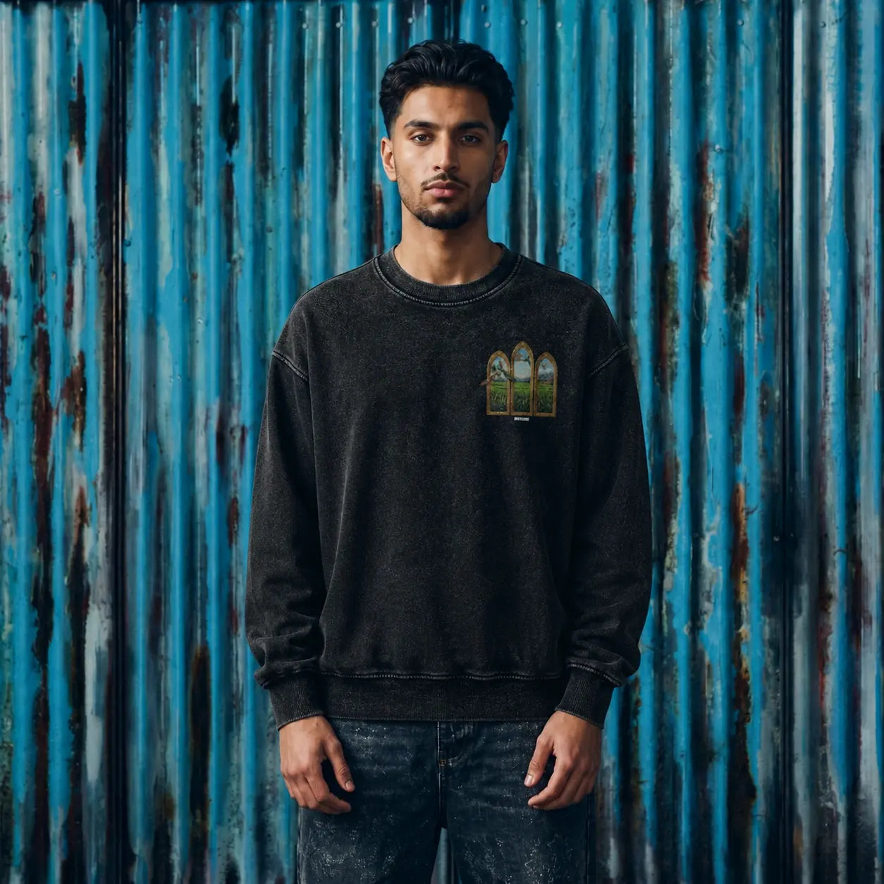 Panjab Virasat Oversized Faded Sweatshirt