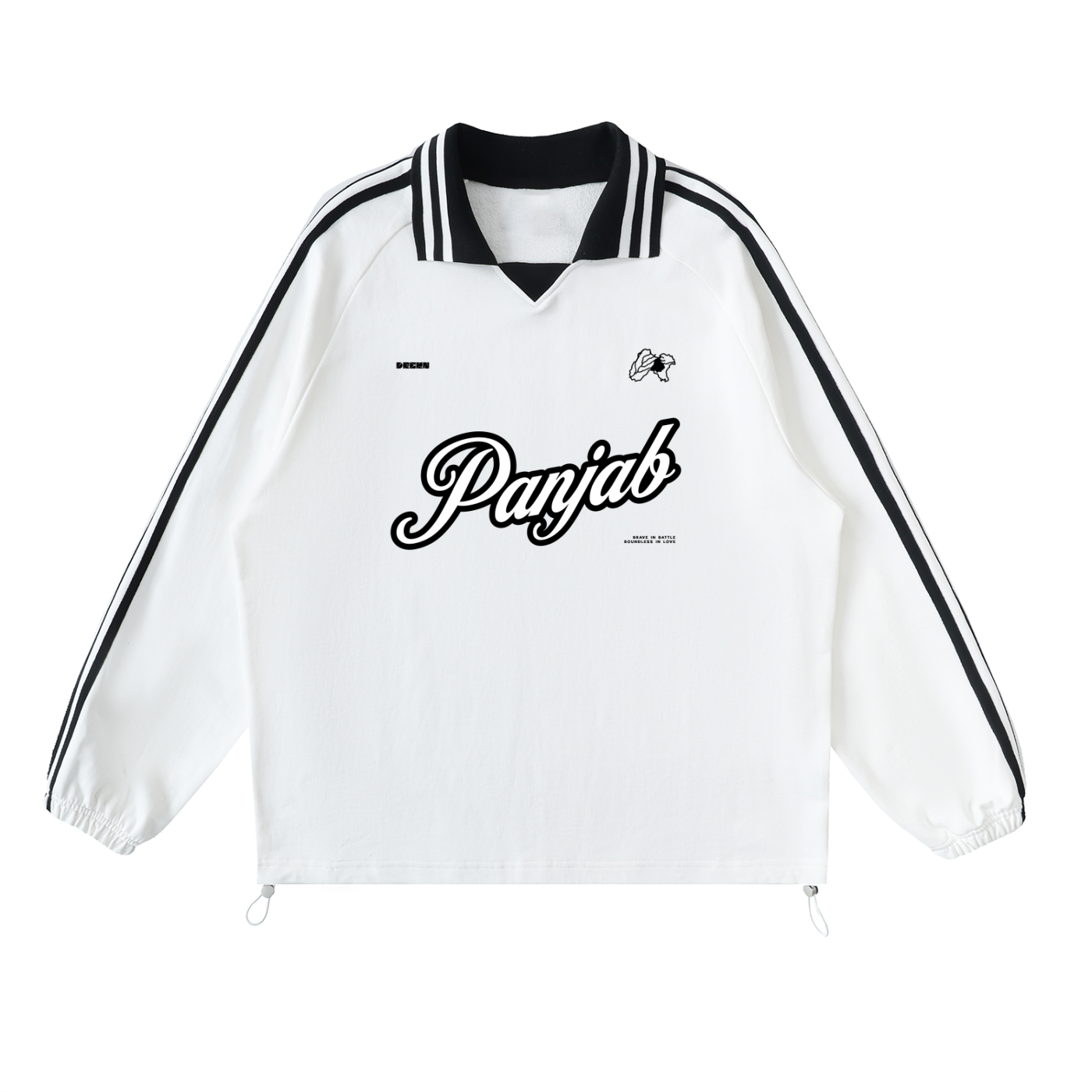 Panjab White Collar Sweatshirt