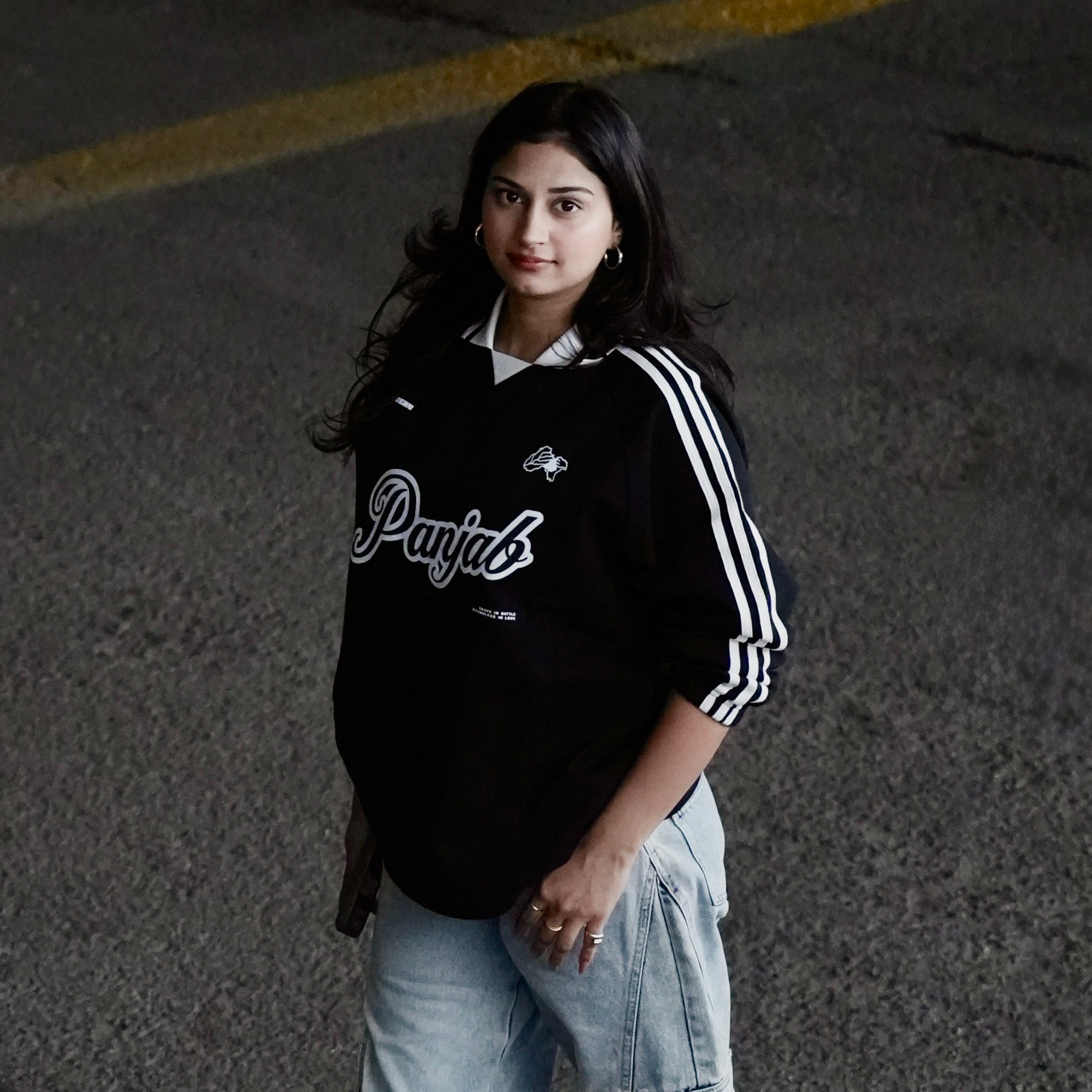 Panjab Black Collar Sweatshirt