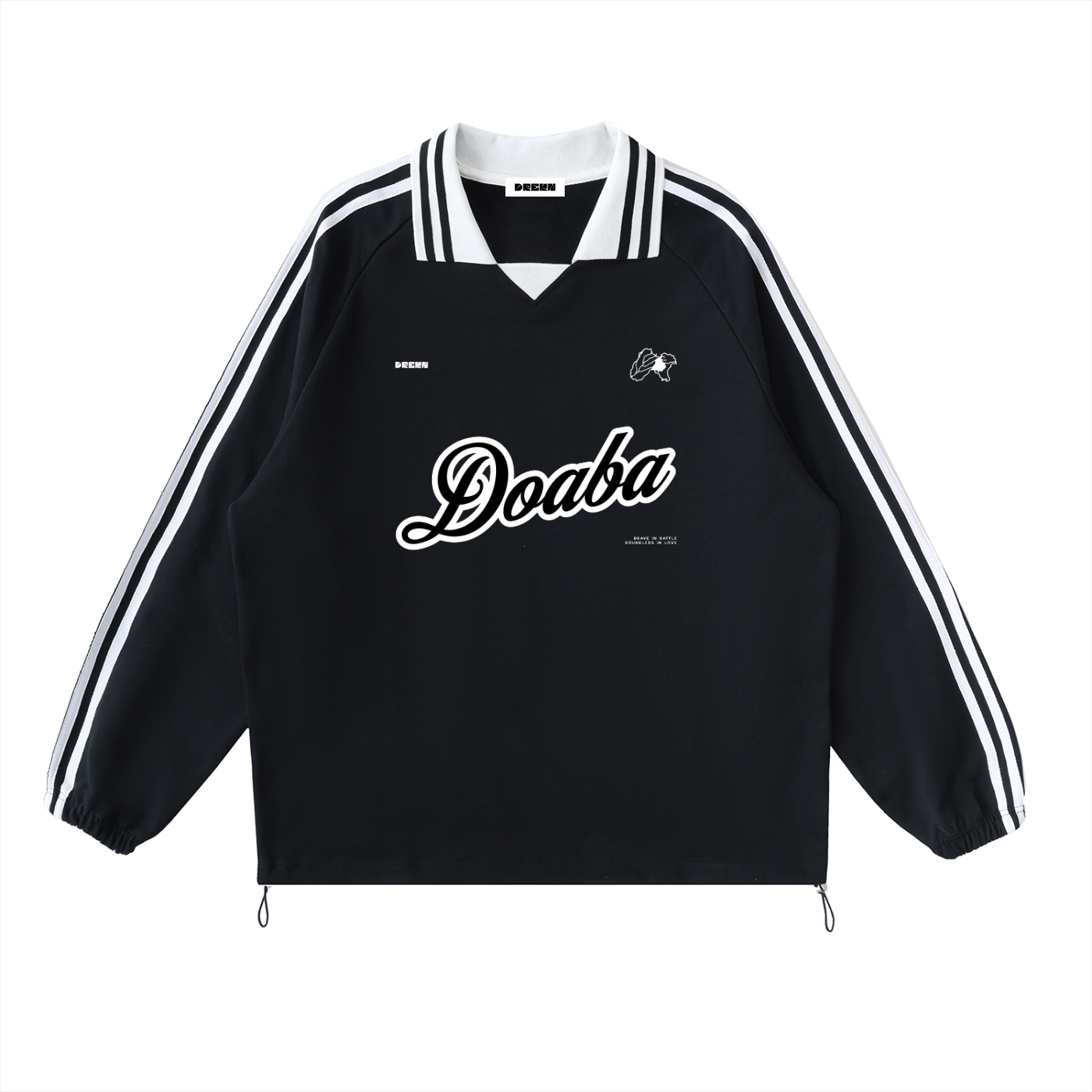Doaba Black Collar Sweatshirt - DREKN