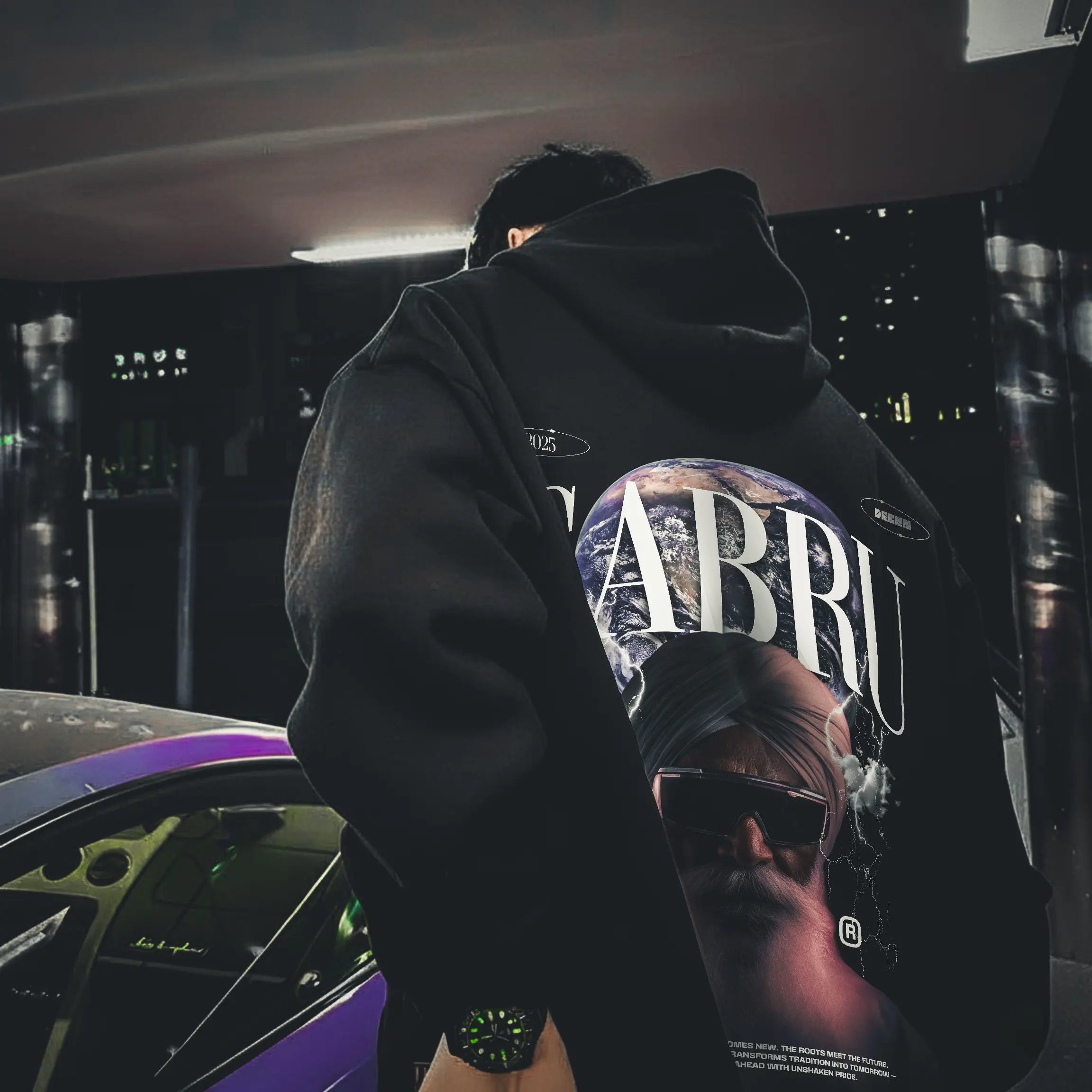 Gabru Oversized Faded Hoodie - DREKN