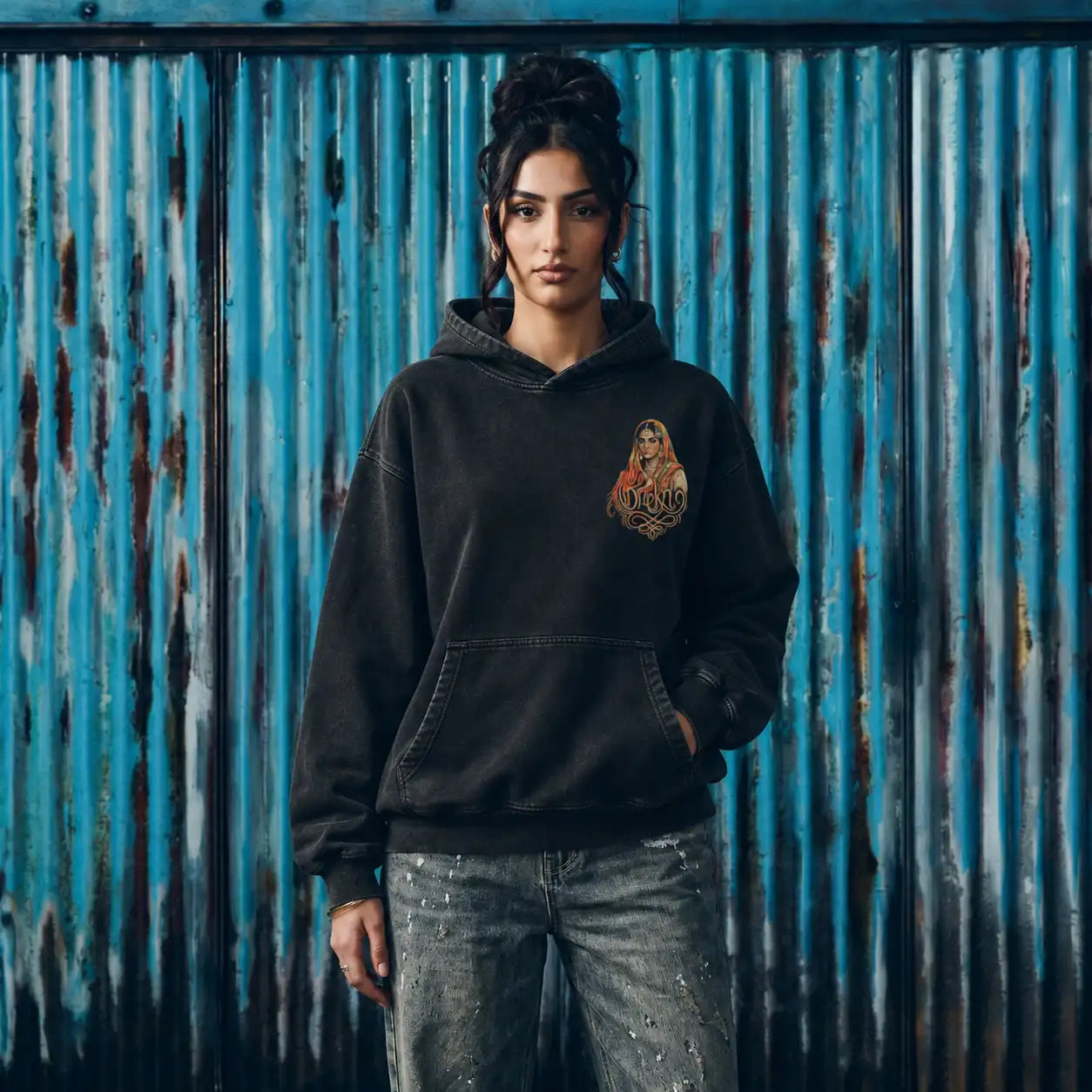 Panjab Golden Era Boxy Hoodie