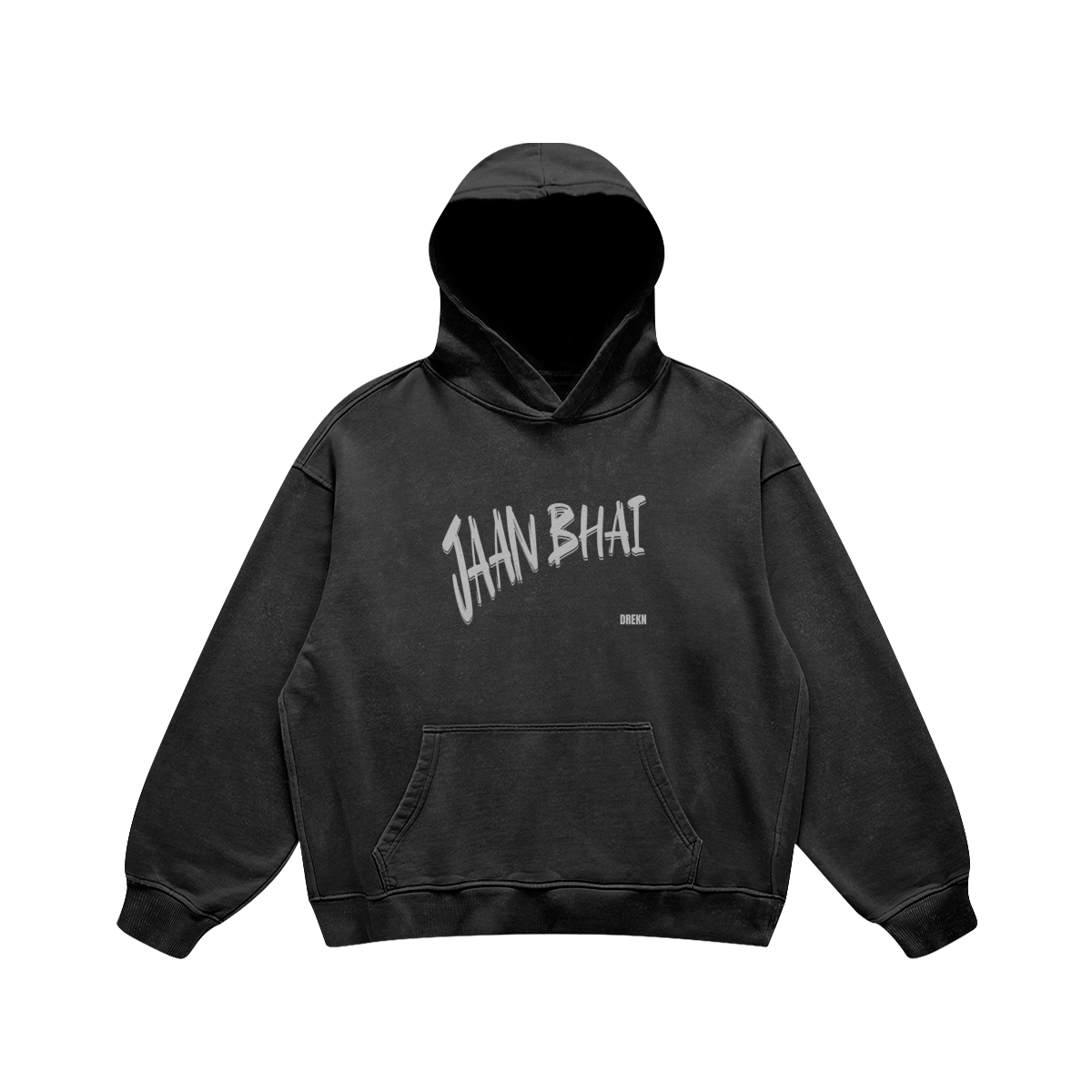 Jaan Bhai Basic Oversized Faded Hoodie - DREKN