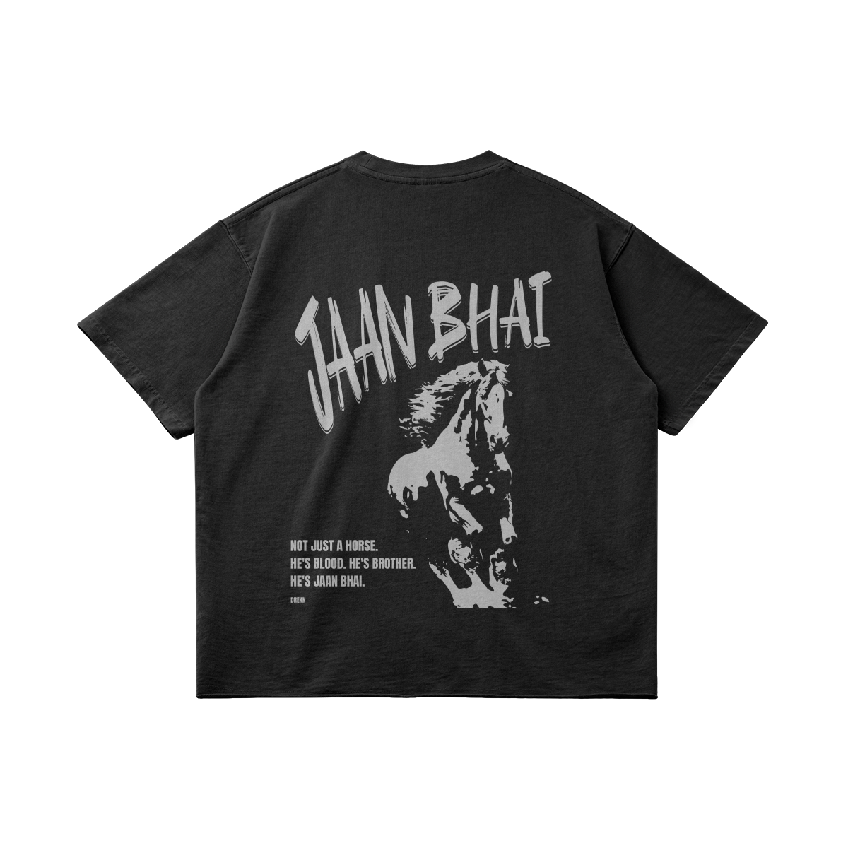 Jaan Bhai Basic Oversized Faded T-Shirt - DREKN