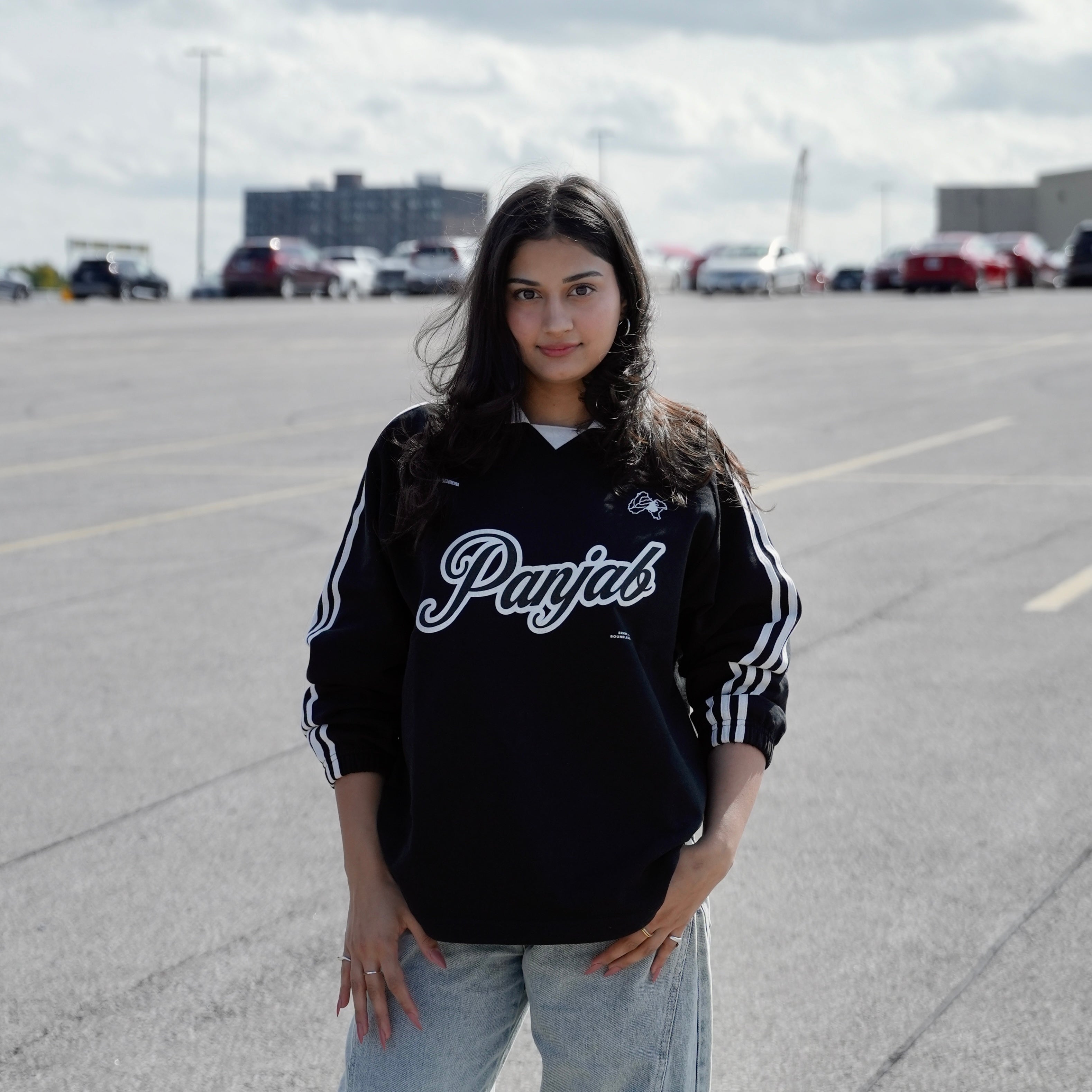 Panjab Black Collar Sweatshirt - DREKN