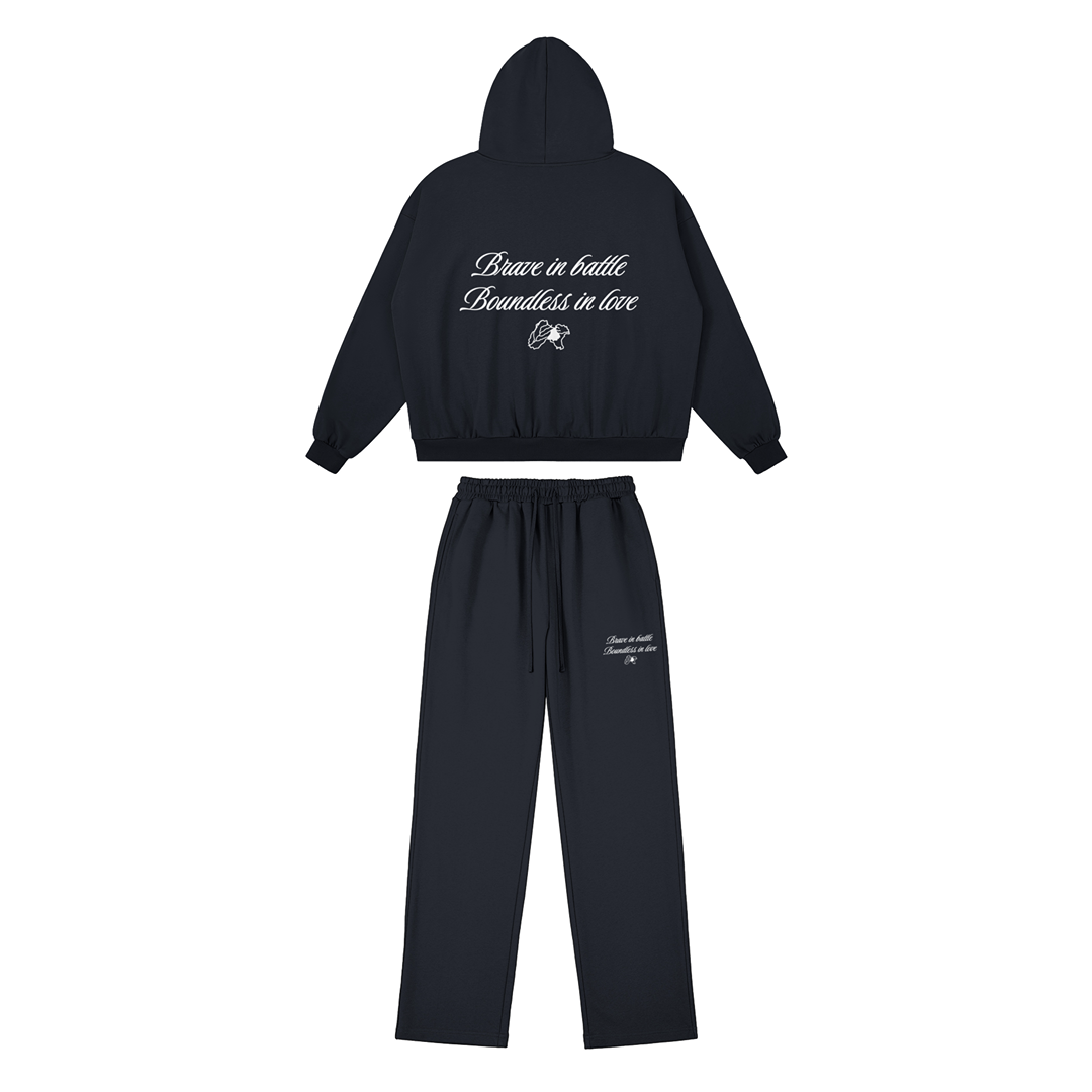 Panjab Brave Navy Blue Boxy Tracksuit - DREKN