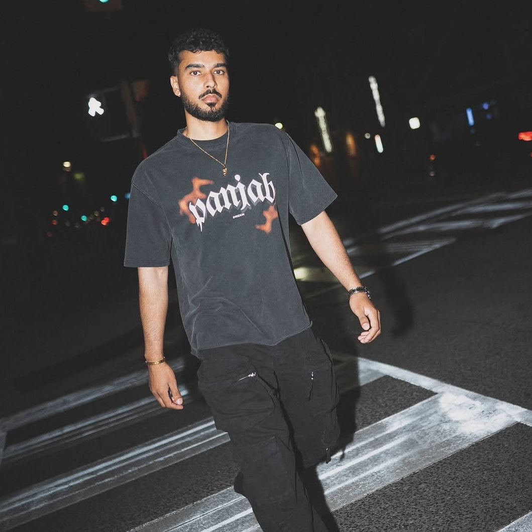 Panjab Powerhouse Oversized Faded T-Shirt - DREKN