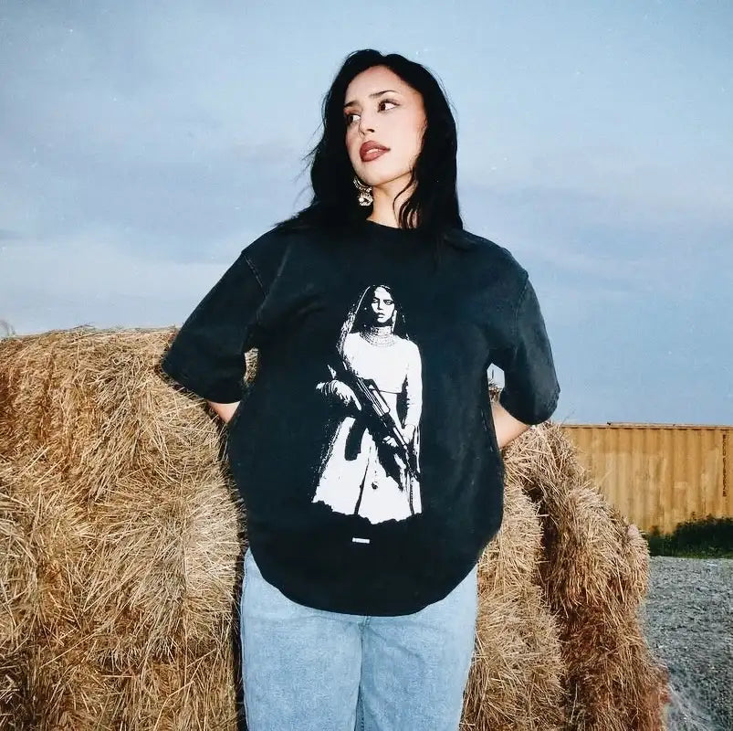 Ruthless Queen Oversized Faded T-Shirt