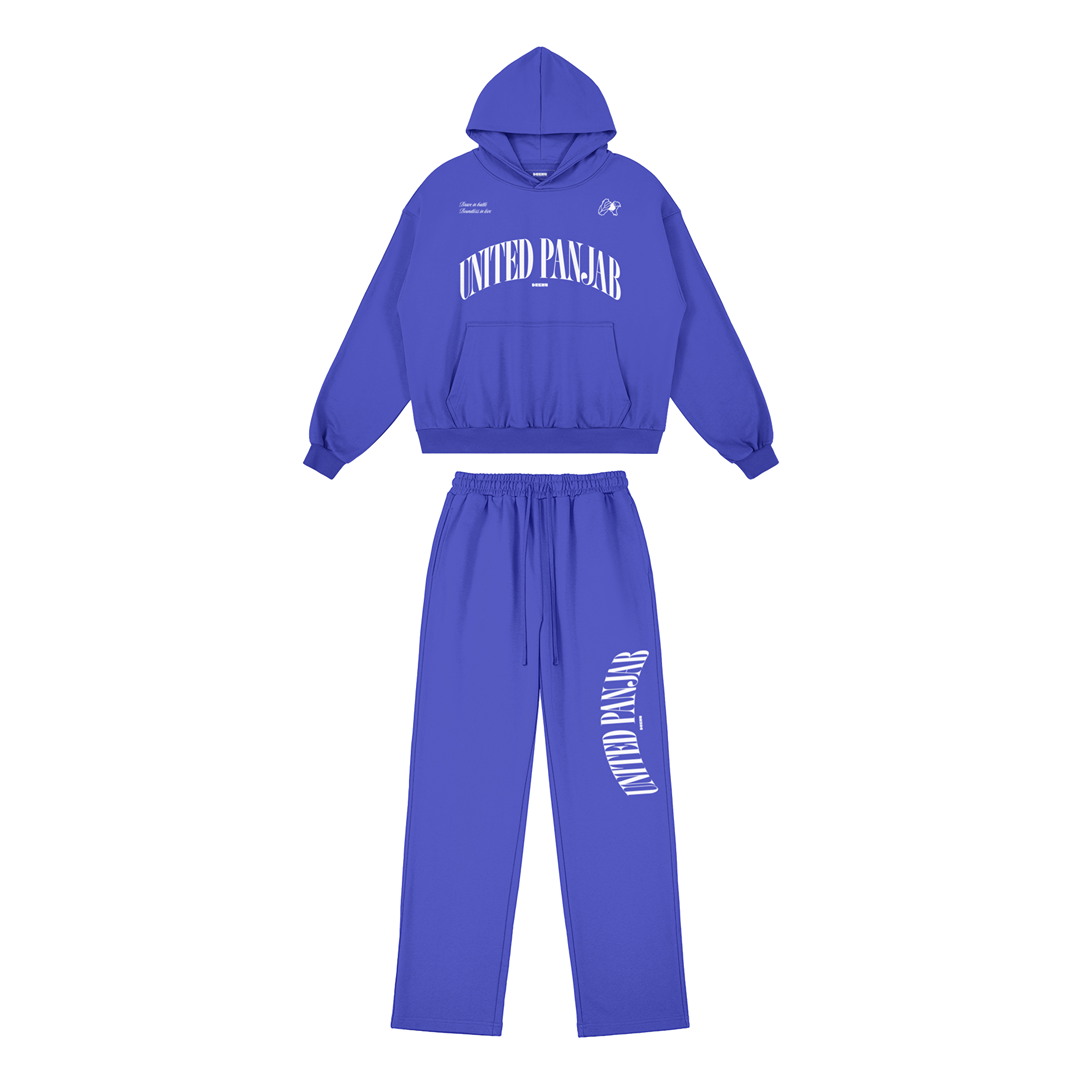 United Panjab Blue Boxy Tracksuit - DREKN