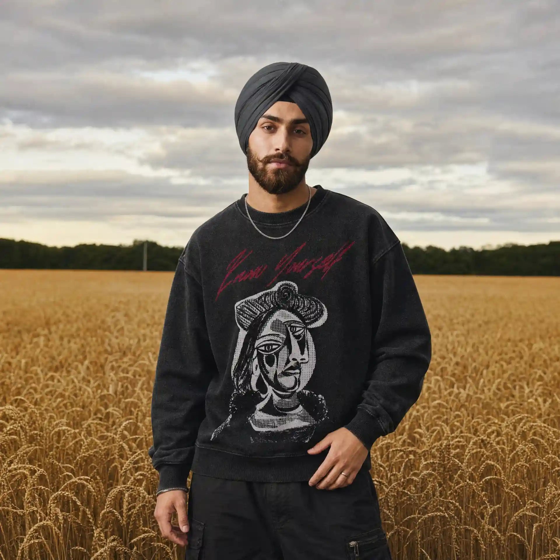 Know Yourself Oversized Faded Sweatshirt