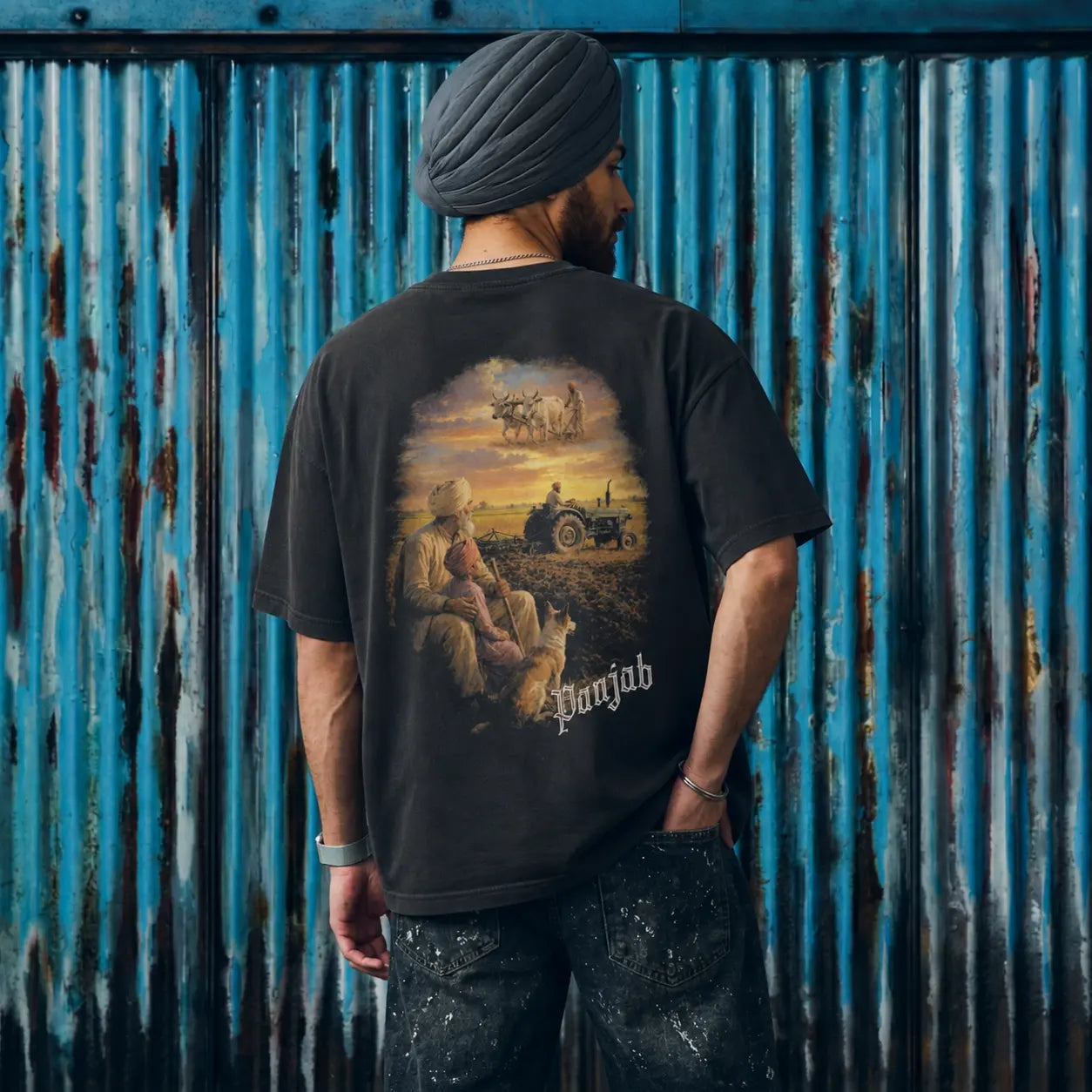 Three Generations Panjab Boxy T-Shirt